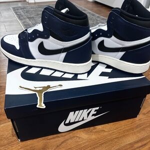 Nike Air Jordan Retro High OG GS • Midnight Navy & Black • Size 6Y • NWT / Brand